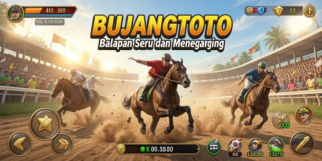 Tampilan menarik dari gameplay balapan yang memacu adrenalin.