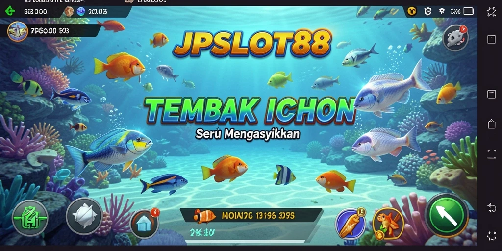 Tangkapan layar utama JPSLOT88 menampilkan aksi menembak ikan yang seru.