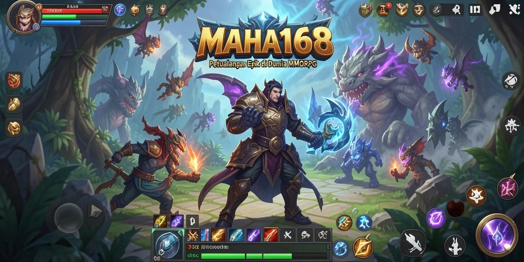 Tampilan permainan MAHA168 dengan karakter dan dunia MMORPG yang luar biasa.