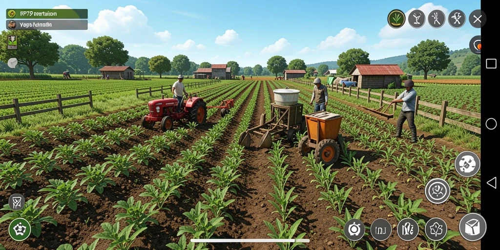 Gameplay RP79 menampilkan pertanian yang realistis dan menyenangkan.