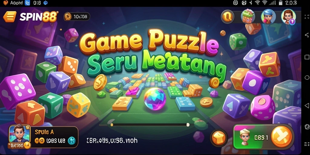 Tampilan gameplay menegangkan dalam SPIN88 menunjukkan tantangan puzzle yang menarik.