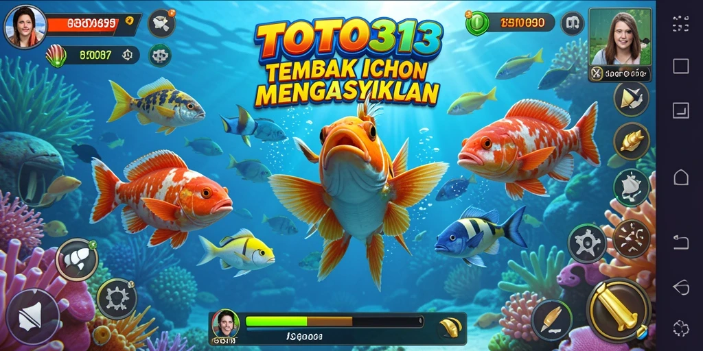 Screenshot TOTO313 menampilkan gameplay Tembak Ikan yang seru.